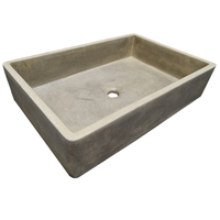Sandstone Concrete Sink for Kitchen or Bathroom 605 x 410 x 130mm